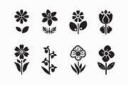 Abstract Floral Silhouette Bundle, an Illustration by Creativeshirt (Thumbnail 9 of 10)