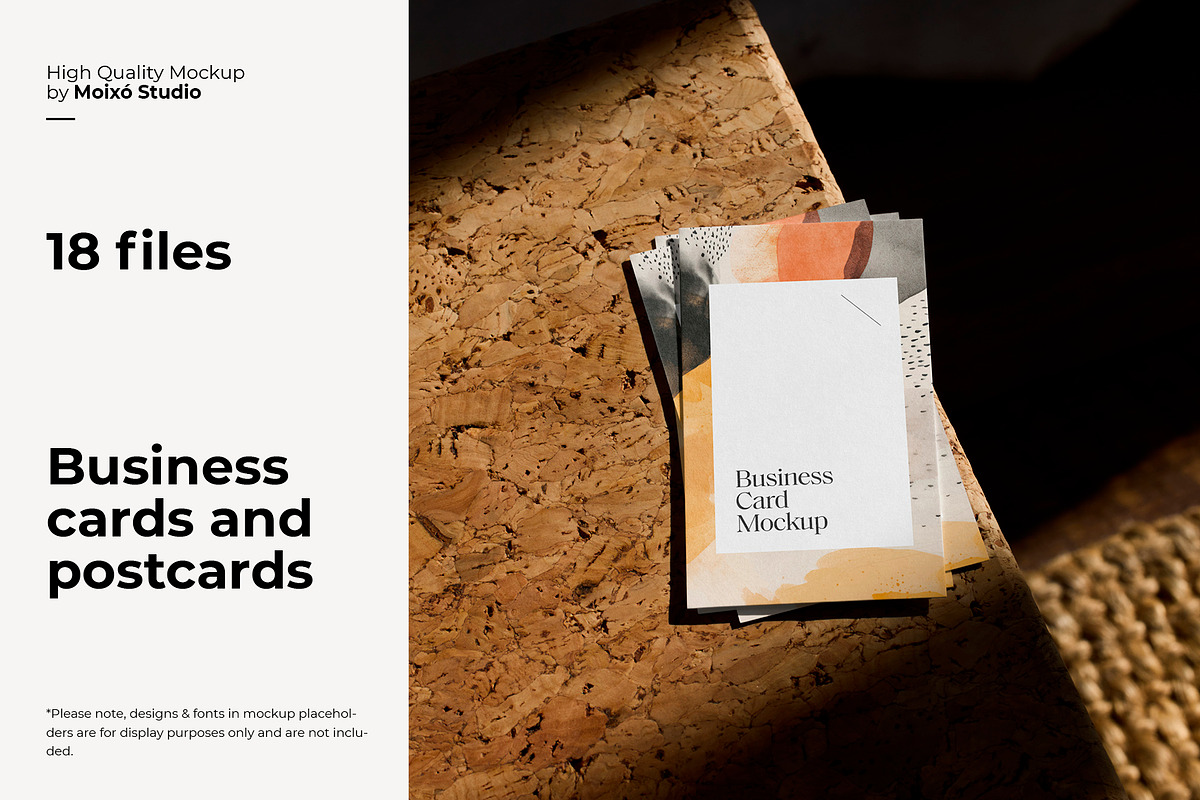 Business Cards and Postcards Bundle, an Advertising Mockup by Moixo studio (Photo 1 of 8)