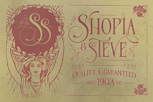 De Arloy Art Nouveau Style Serif