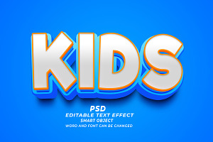 Kids PSD Editable Text Effect