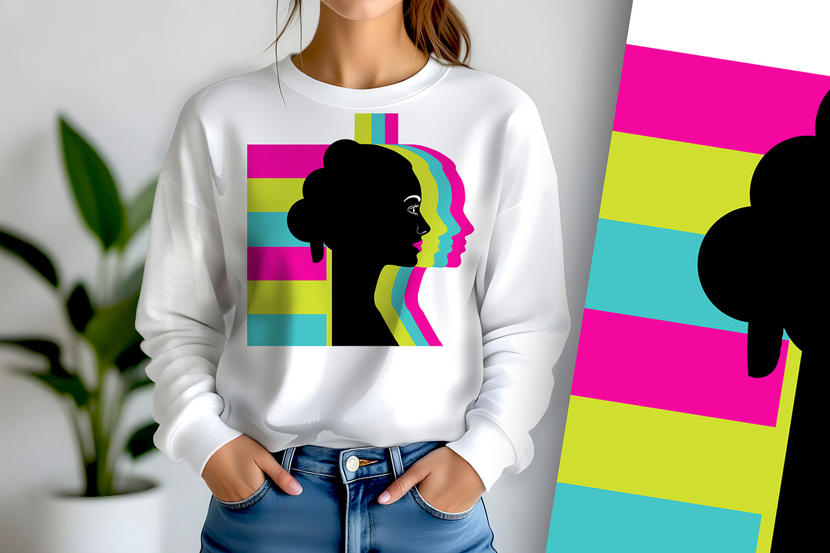 Women's Profile Pop Poster, a Person Illustration by Sharon Schwalbe (Photo 3 of 5)