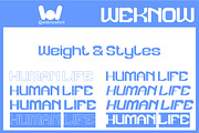Human Life font, a Sans Serif Font by weknow (Thumbnail 7 of 8)