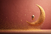 Golden crescent moon hanging lantern, a Background Photo by shahsoft (Thumbnail 1 of 2)