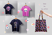 Spooky Flowers Collection, a Pattern Graphic by Zim Varezhkin (Thumbnail 6 of 7)