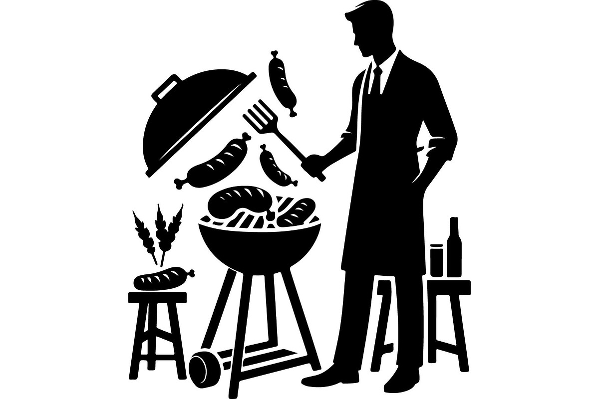 Summer BBQ Grill SVG Set, an Object Graphic by Designer_Momina (Photo 7 of 13)