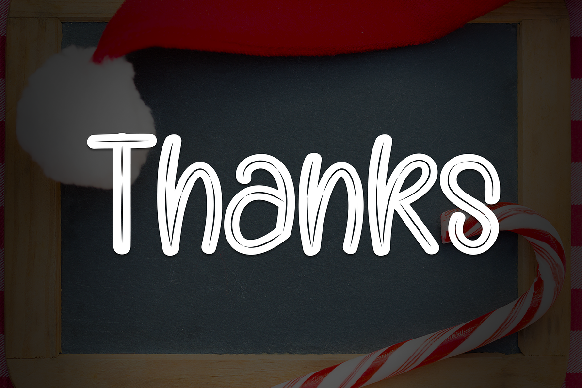 Santa Candy | Script Font, a Script Font by Scratchones (Photo 8 of 8)
