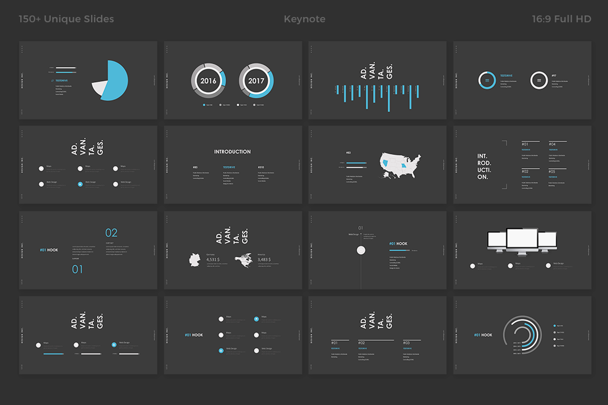DARK Keynote Template, a Presentation Template by Haluze (Photo 9 of 10)