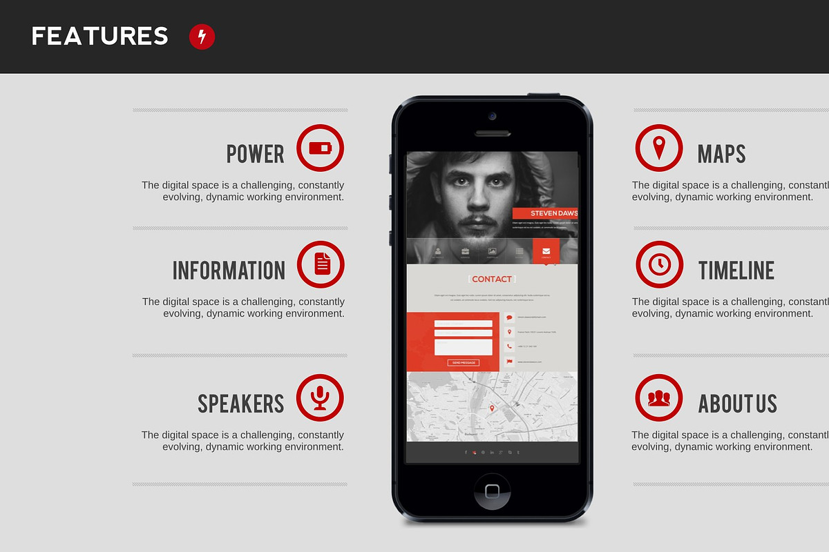AppPower Keynote Template, a Presentation Template by Warna Works (Photo 4 of 5)