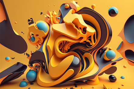 Abstract 3d Surface Background, a Light 3D Model by JackArt