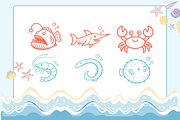 Under Sea Illustrations, an Object Illustration by Rasgood (Thumbnail 4 of 7)