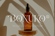 Bonuko - Modern Ligature Serif Font, a Serif Font by Iqsiart Studio (Thumbnail 9 of 16)