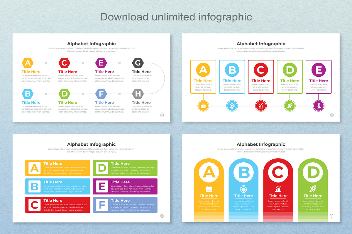 Alphabet Infographic Google Slide, a Templates & Theme by Mighty-Slide (Photo 7 of 7)