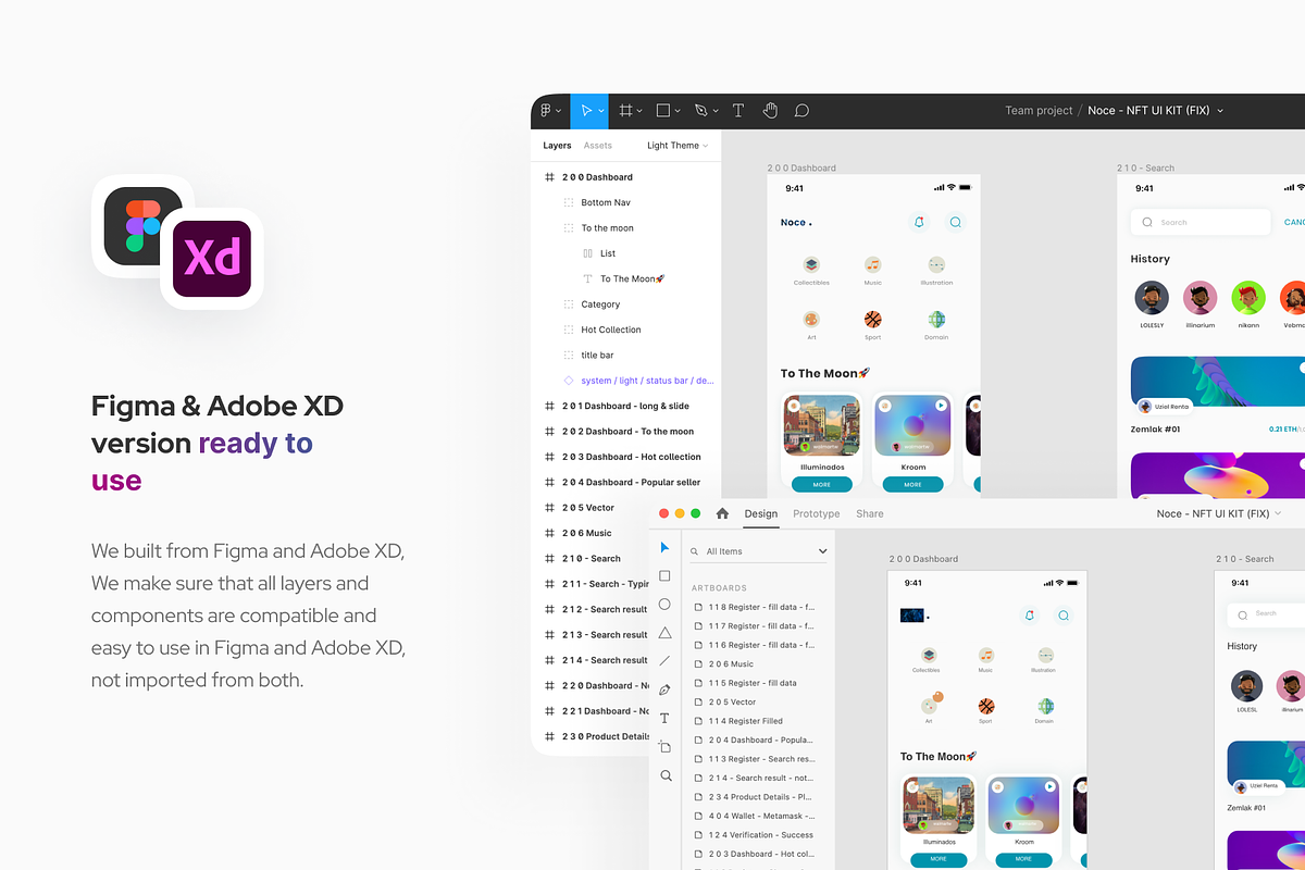 Noce - Nft App, an UI Kit Template by Agensip Design Agency (Photo 10 of 10)