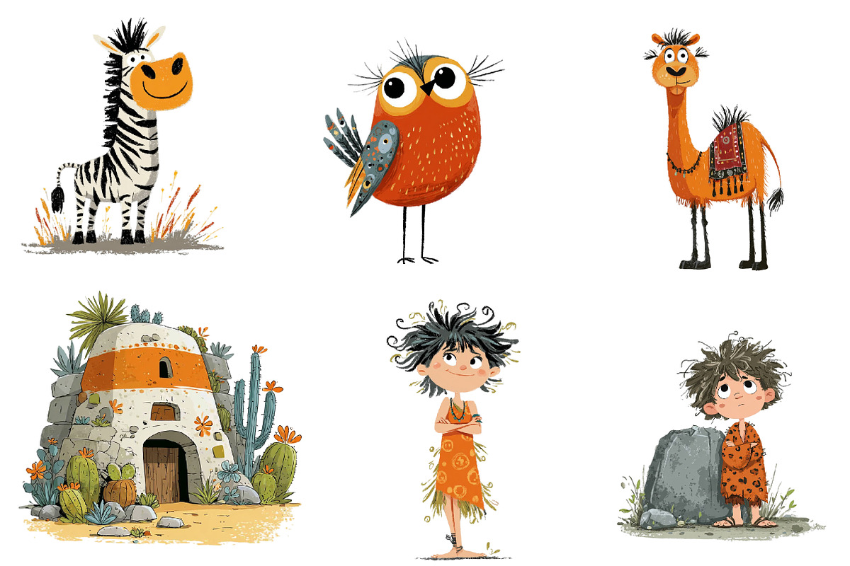 Quirky Cartoons animal clipart, an Illustration by CreationArt (Photo 3 of 5)