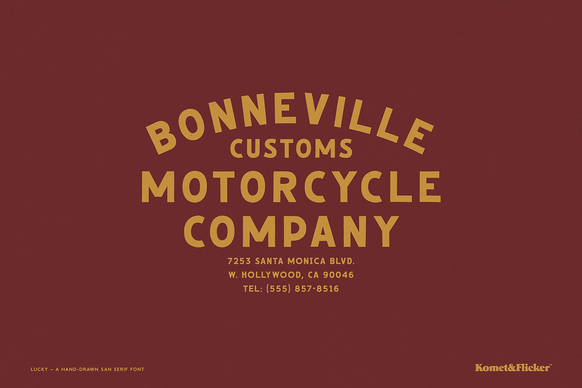 Lucky, a Sans Serif Font by Komet & Flicker (Photo 3 of 12)