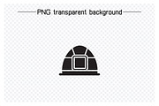 Dome Tent Cabin Tent Icons Set, a Solid Icon by Designfour (Thumbnail 5 of 7)