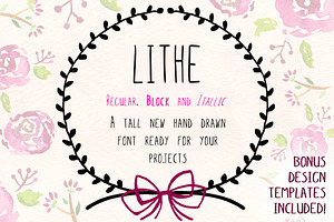 Lithe HandDrawn Font Bold & Italic