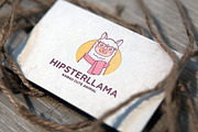 Hipster Alpaca Logo Template, a Branding & Logo Template by vectorwithin (Thumbnail 3 of 3)
