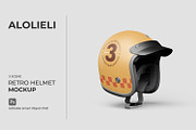 Retro Helmet Mockup – Vintage, a Mockup by Alolieli Studio (Thumbnail 1 of 4)
