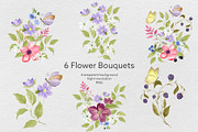 Wildflower & Butterfly Collection, a Decorative Illustration by Nadia Semyroz (Thumbnail 3 of 12)