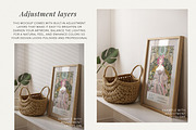 Farmhouse Boho Frame Mockup, a Mockup by Paper Flowers Studio (Thumbnail 3 of 5)