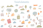 Big travel set Vector clipart, an Animal Illustration by SketchCliparts (Thumbnail 2 of 6)