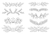 Hand drawn elegant dividers, an Object Graphic by Tiger and Flower (Thumbnail 2 of 16)