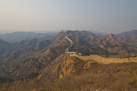 The great wall of china containing jinshanling, great, and wall