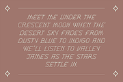 Luna Fina | Slanted Sans Serif Font, a Font by Amber Morgan (Thumbnail 5 of 6)