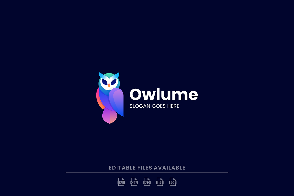 Gradient Modern Owl Logo Design, a Branding & Logo Template by Artnivora.Std