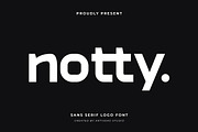 Notty Elegant Logo Font, a Sans Serif Font by Artiveko (Thumbnail 1 of 8)
