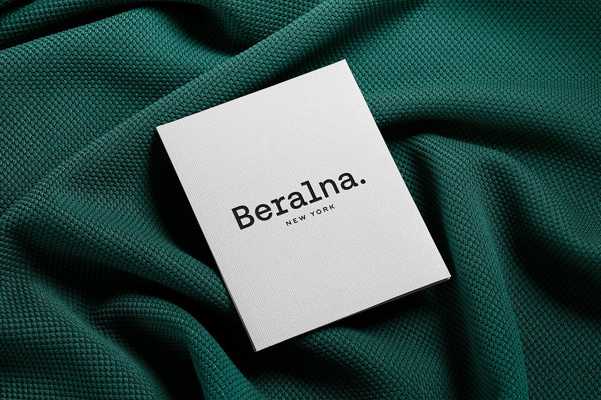 Logo Mockup Card on Fabric Textile, a Product Mockup by Asylab (Photo 2 of 5)