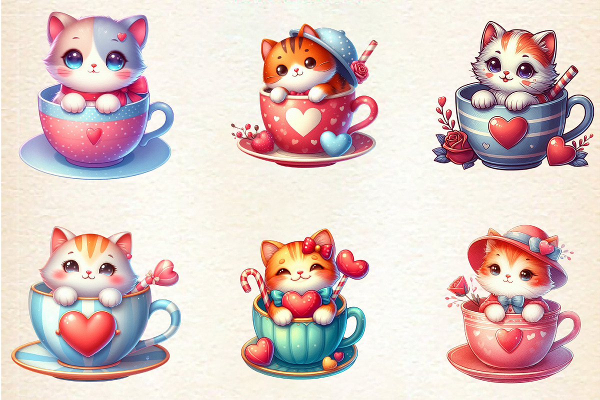 VALENTINE Cute Cartoon, an Illustration by DreamArtGraphic (Photo 5 of 6)