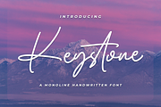 Keystone - Signature Font, a Handwritten Font by RockboyStd (Thumbnail 1 of 12)