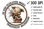 Whimsical Easter Farm Animals PNG, an Illustration by Craft Nest (Thumbnail 2 of 11)
