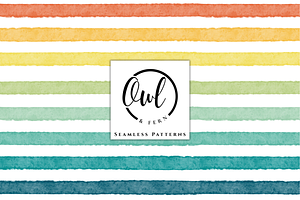 Summer Spectrum Seamless Pattern, a Pattern Graphic by OwlAndFern