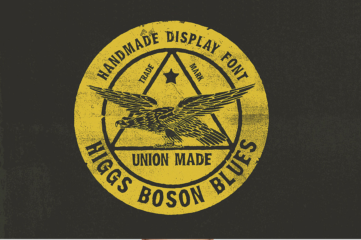 Display font Higgs Boson Blues preview 6