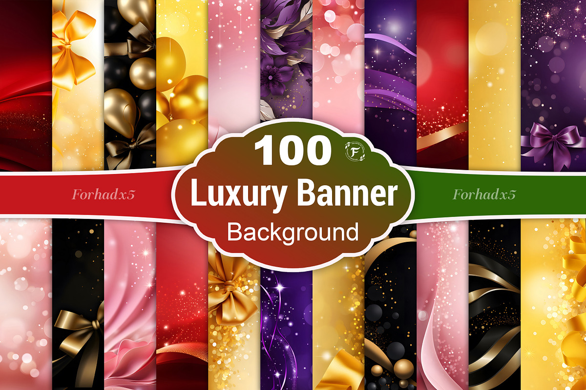 Luxury Banner Backgrounds Bundle, a Background Graphic by Forhadx5 (Photo 1 of 11)