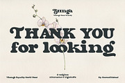 Bunga, a Serif Font by Burntilldead (Thumbnail 14 of 14)