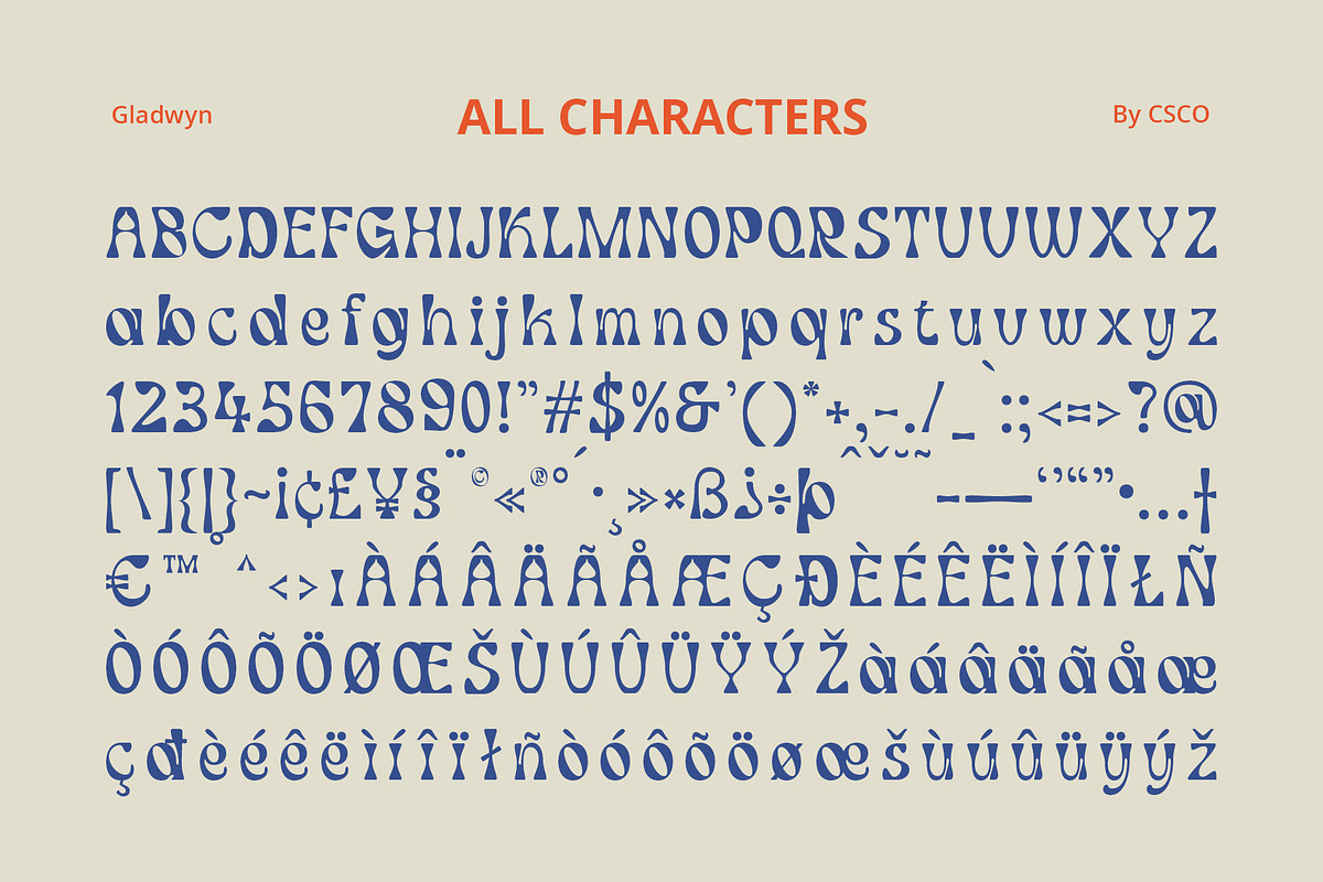 Gladwyn, a Sans Serif Font by Craft Supply Co. (Photo 7 of 8)