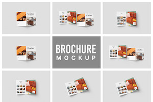 A4 Bifold Brochure Mockup Bundle 43