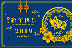 Set Of 2019 Chinese New Year Card