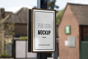 Pub Restaurant Sign Mockup, a Household Mockup by Medialoot (Thumbnail 4 of 4)