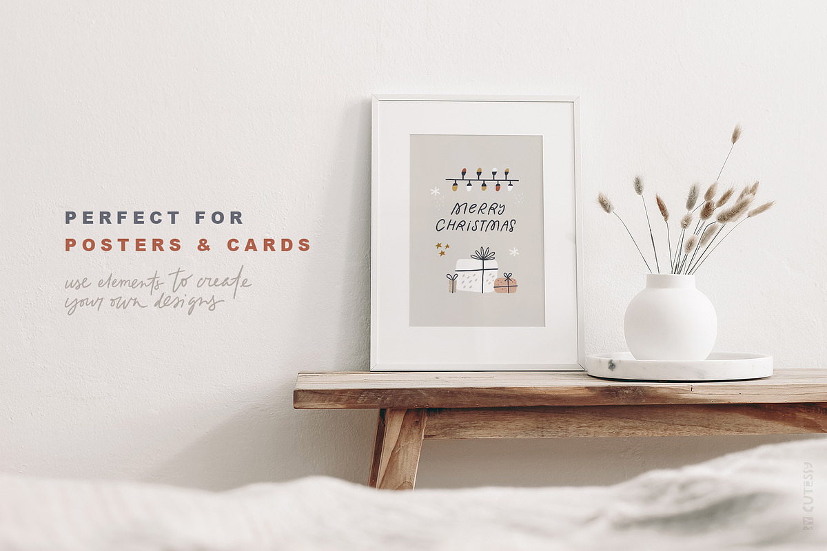 Scandi Christmas: map & card creator, a Decorative Illustration by Olia (Photo 6 of 19)