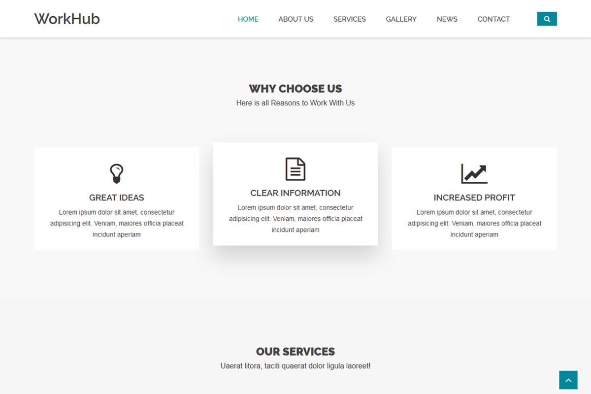 WorkHub - Business HTML5 Template, a Bootstrap Template by DotThemes (Photo 2 of 5)