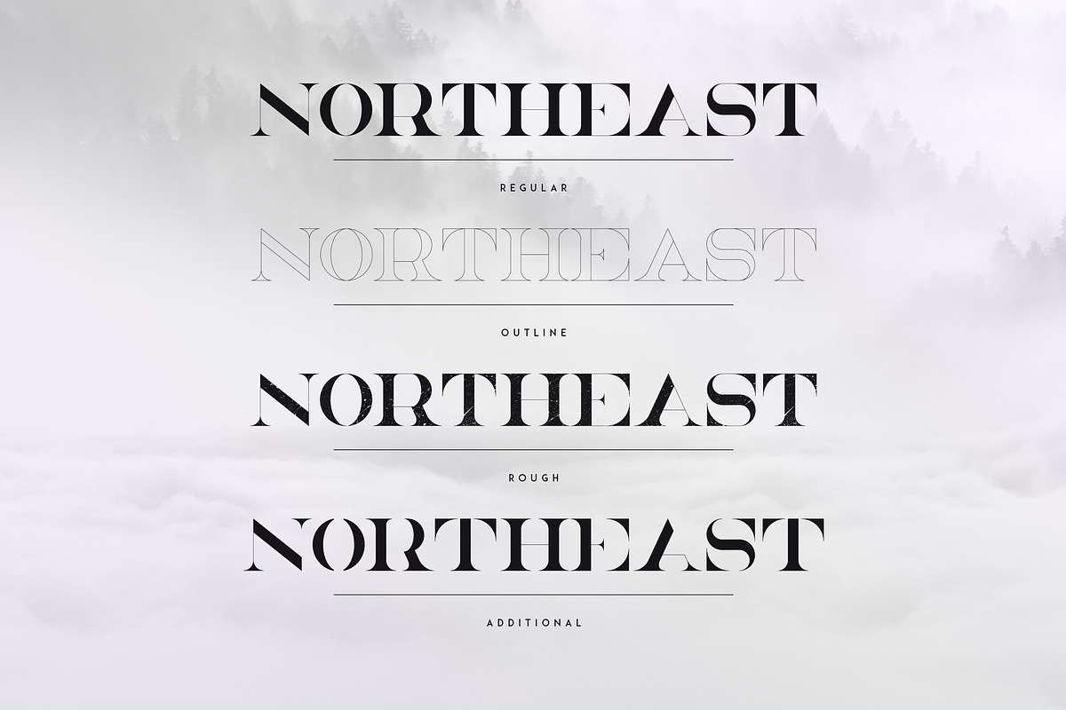 NorthEast - 4 serif fonts, a Serif Font by VP Fonts (Photo 2 of 12)