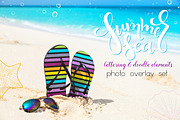 Summer sea lettering and doodle set, a Graphic by catary art (Thumbnail 1 of 8)