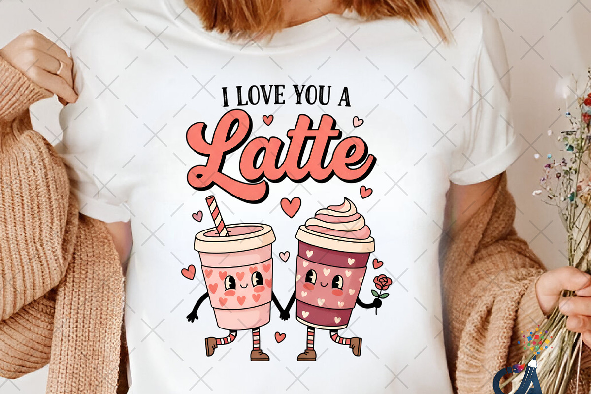 I Love You A Latte PNG, an Illustration by Creative Art (Photo 3 of 6)