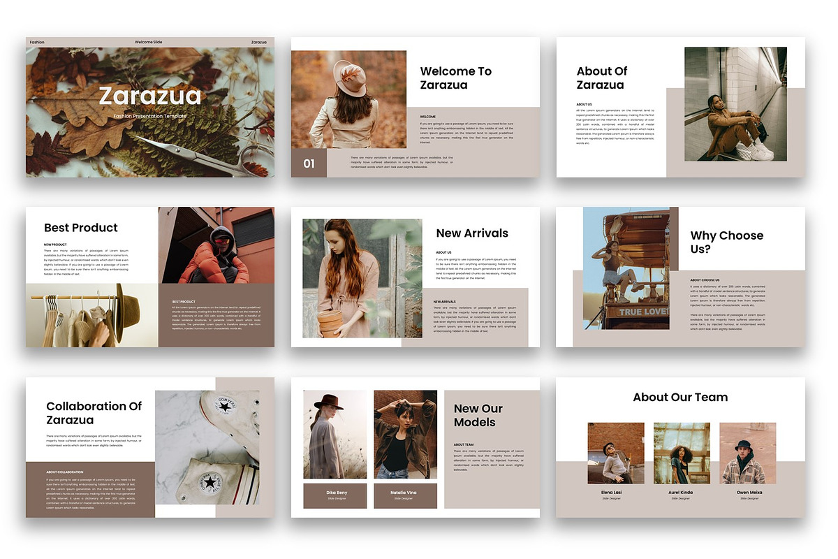 Zarazua – Fashion PowerPoint, a Presentation Template by kreatifreya (Photo 4 of 5)