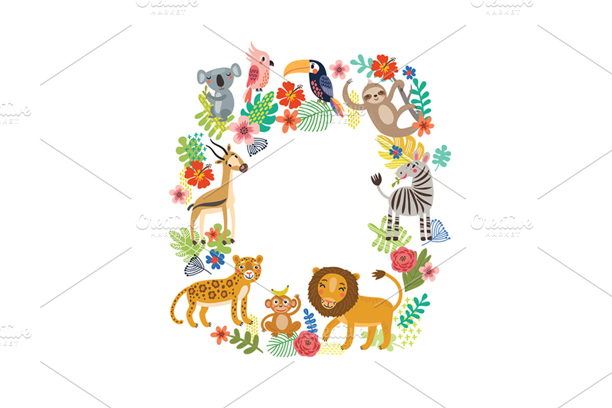 Big jungle set, a Pattern Graphic by Anna Guz's Store (Photo 3 of 4)
